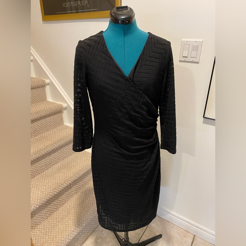 LBD, wrap style dress, size 12